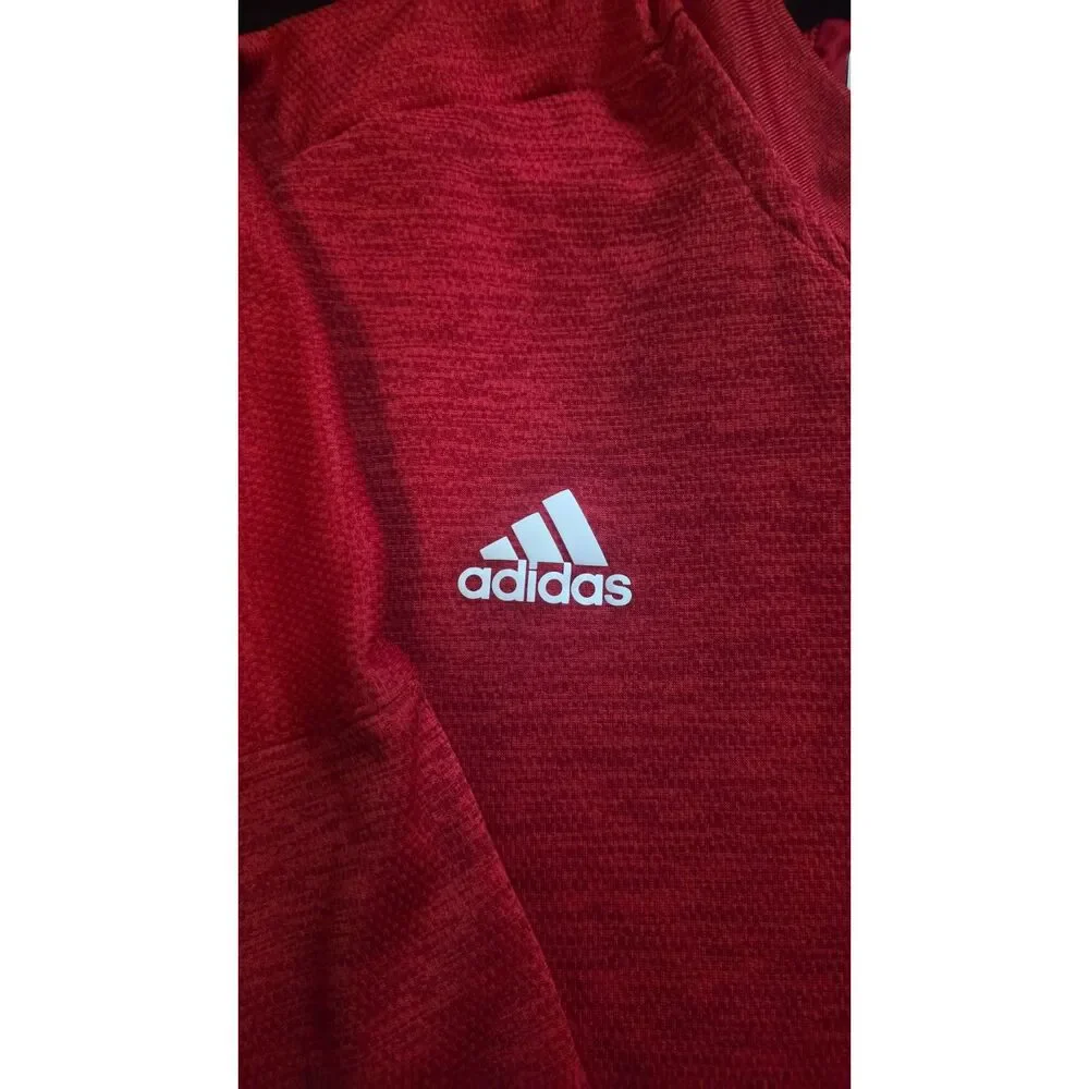 Adidas Full-Zip Track Jacket / Fleece Sweatshirt 2XL | Red